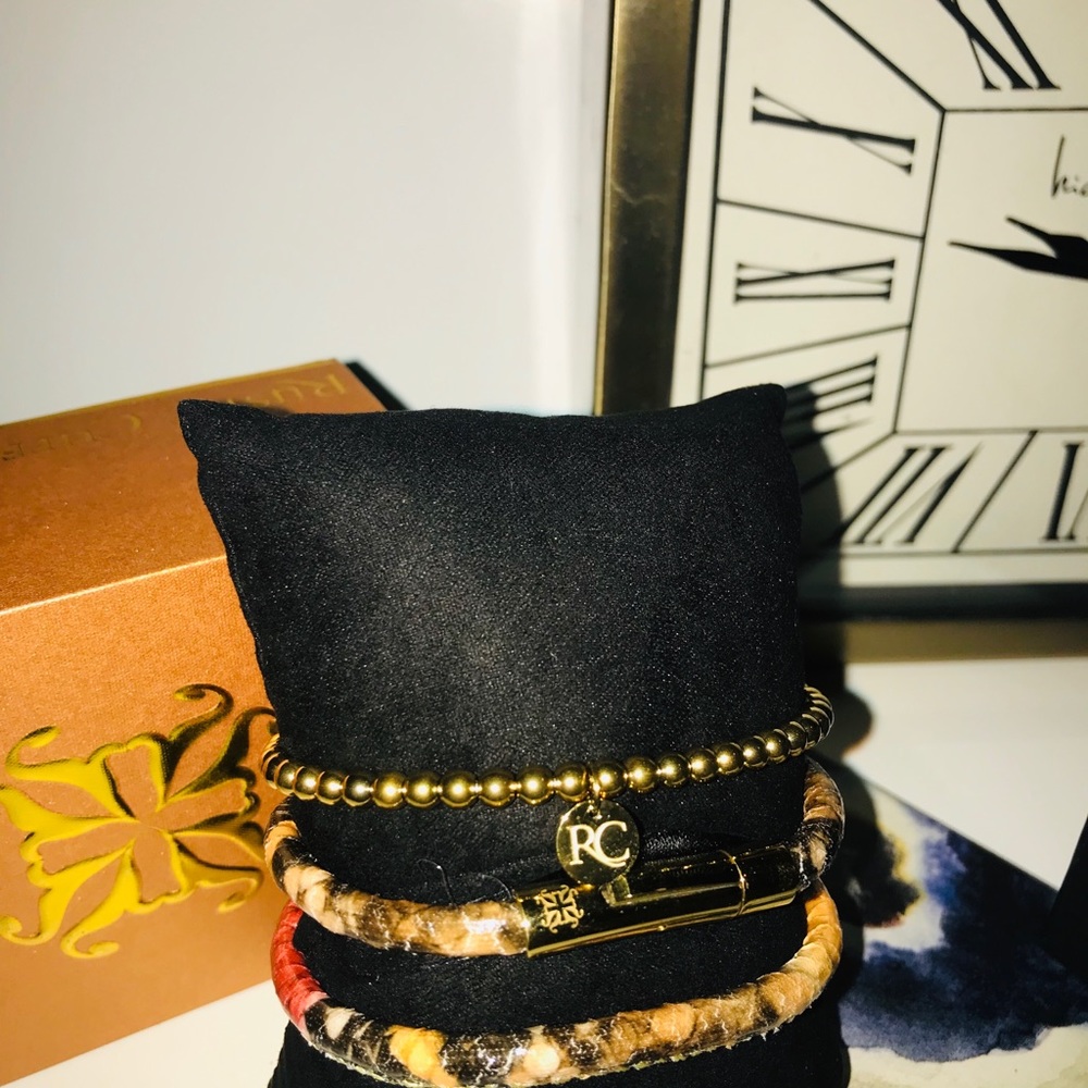 Rustic Cuff bracelet set - Picture 4 of 5